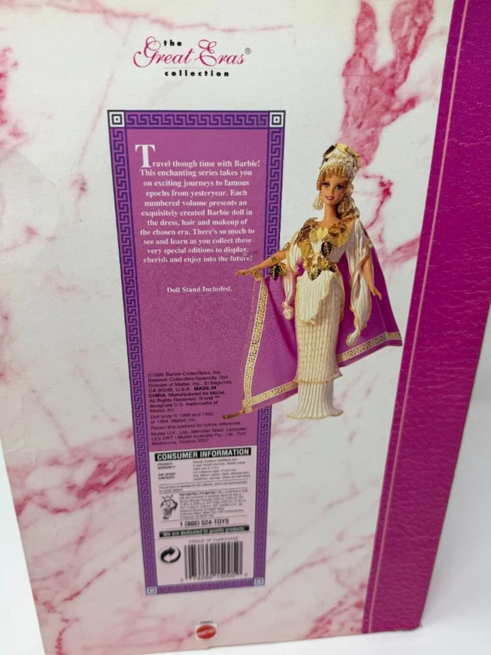 Vintage Grecian Goddess Barbie Great Eras Vol 7 Mattel 15005 Original Box